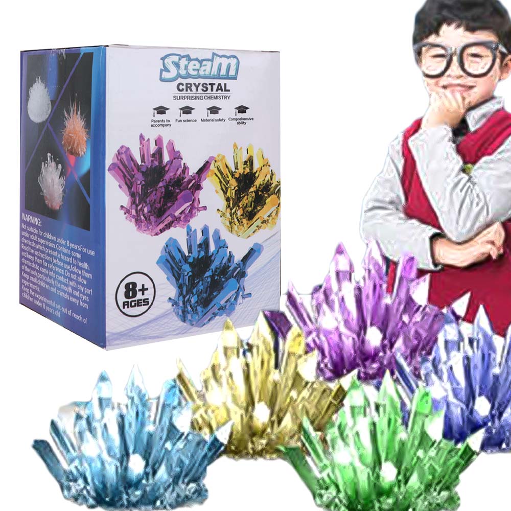 Science Project Diy - 크리스탈 성장 과학 키트, 색깔이 있는