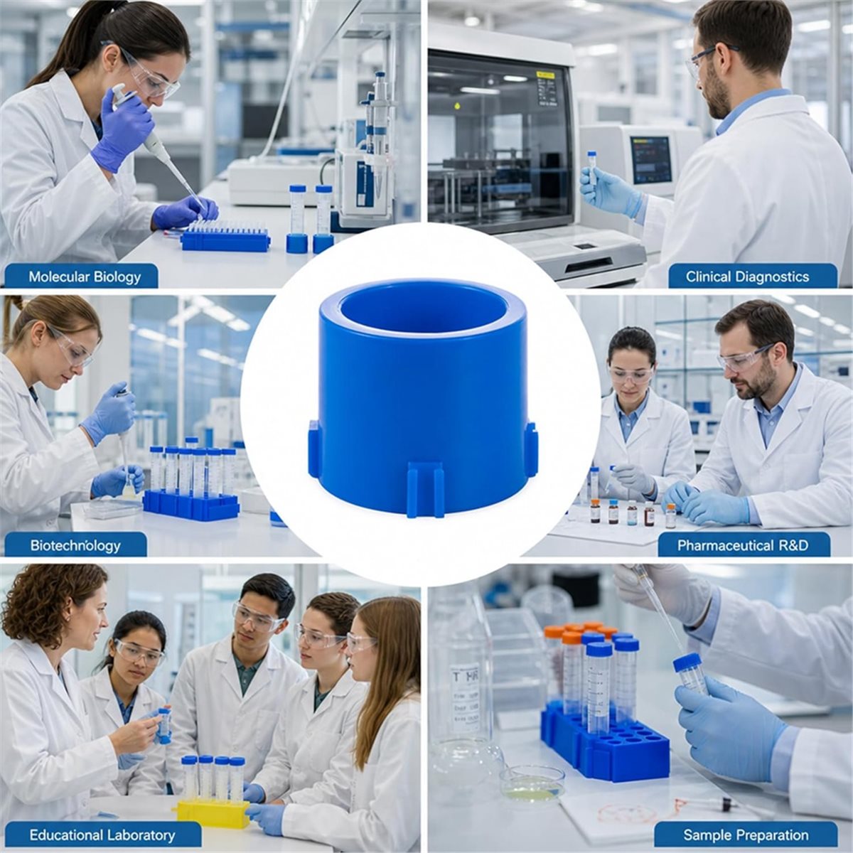 Hobby Science Lab - A1380K 원심분리기 튜브 랙, 실험실 벤치용