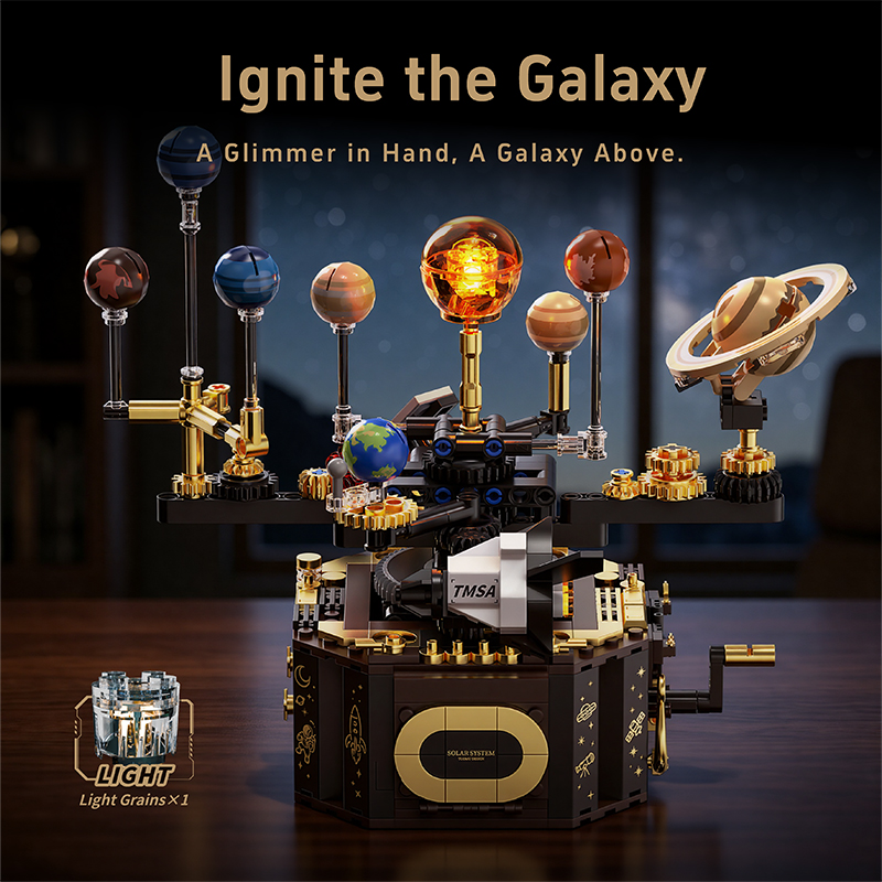 창의적인 556피스 태양계 궤도 유니버설 여행 빌딩 블 - Solar System Orrery 리뷰 및 가격