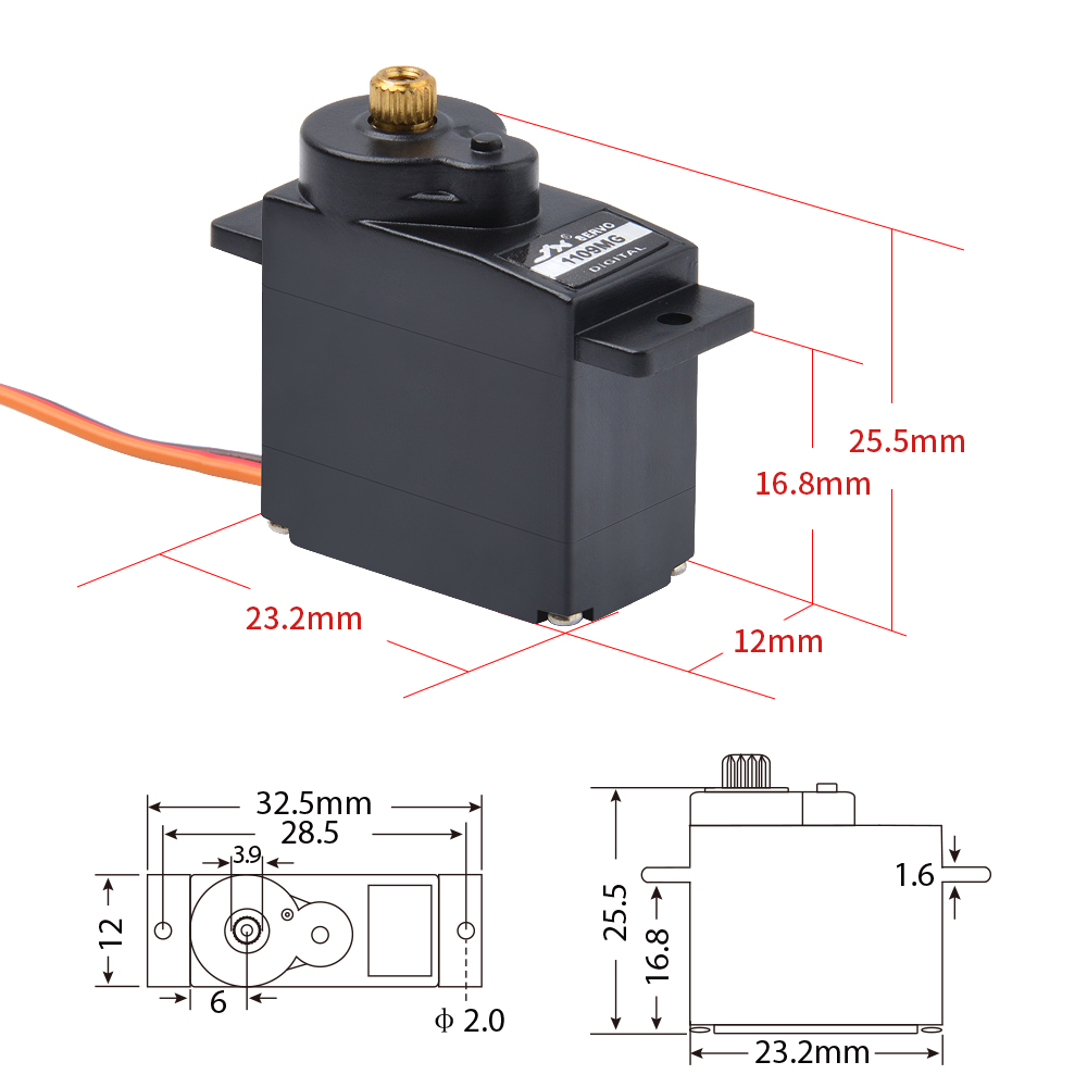1/2/4 PCS JX 서보 PDI-1109MG 9g  - Robot Arm Motor 리뷰 및 가격