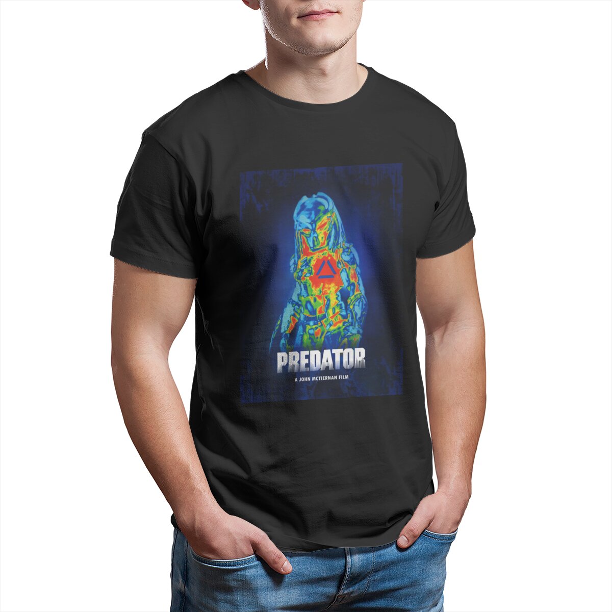 남녀공용 프레데터 싸움 장면 티셔츠, 공상 과학 소설, - Science Hunter 리뷰 및 가격