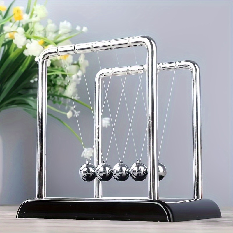 클래식 뉴턴 크래들 금속 데스크탑 장식 블랙 화이트 구 - Newton Cradle Large 리뷰 및 가격