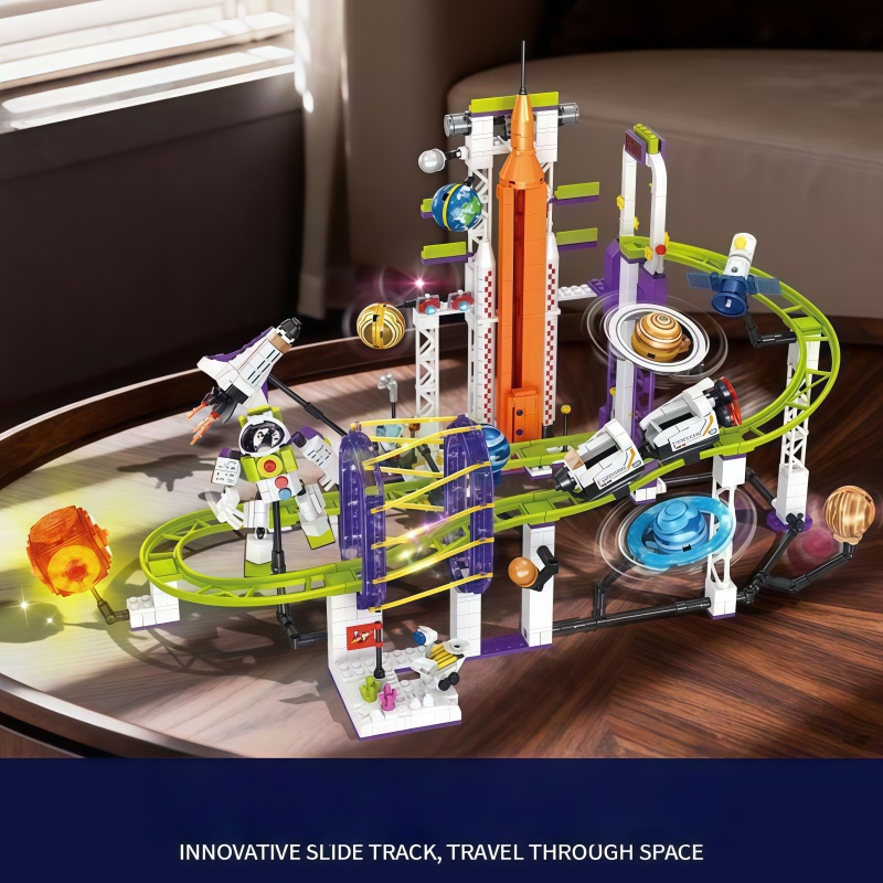 우주 테마 롤러코스터 빌딩 블록, 태양계 조립 세트,  - Solar System Orrery 리뷰 및 가격
