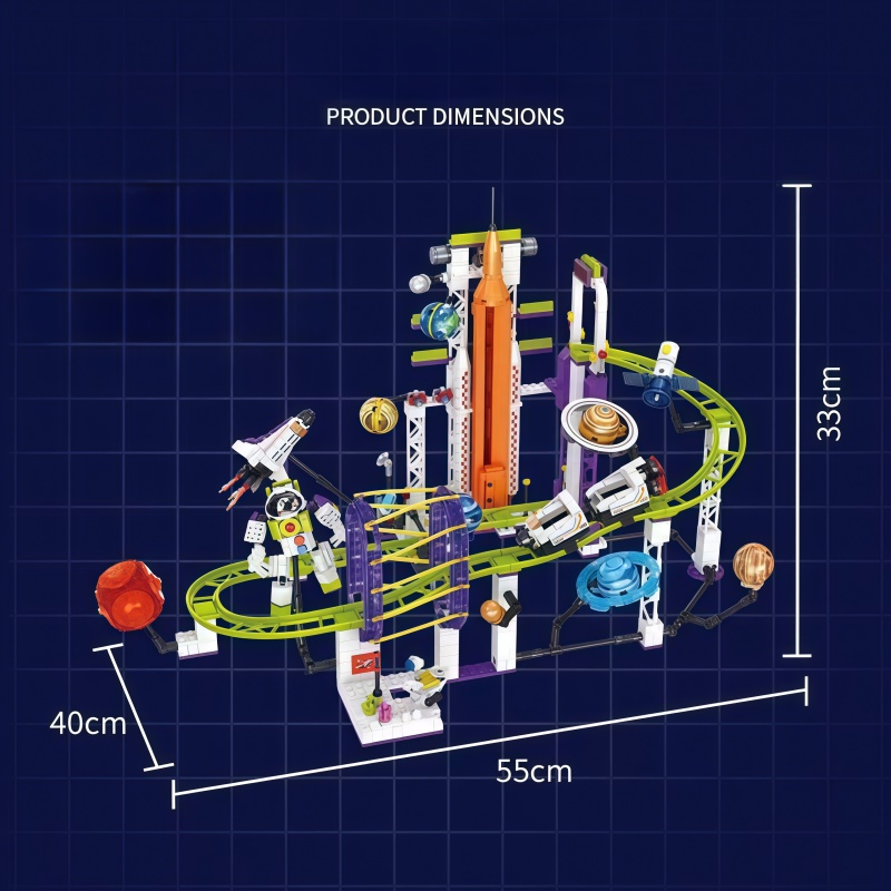 우주 테마 롤러코스터 빌딩 블록, 태양계 조립 세트,  - Solar System Orrery 리뷰 및 가격
