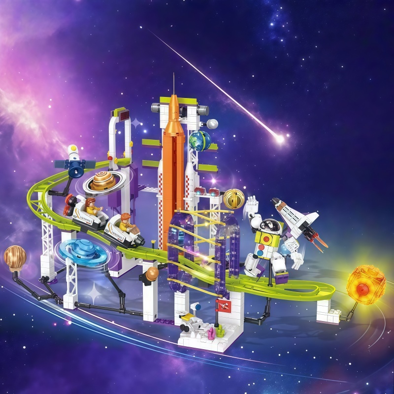 우주 테마 롤러코스터 빌딩 블록, 태양계 조립 세트,  - Solar System Orrery 리뷰 및 가격
