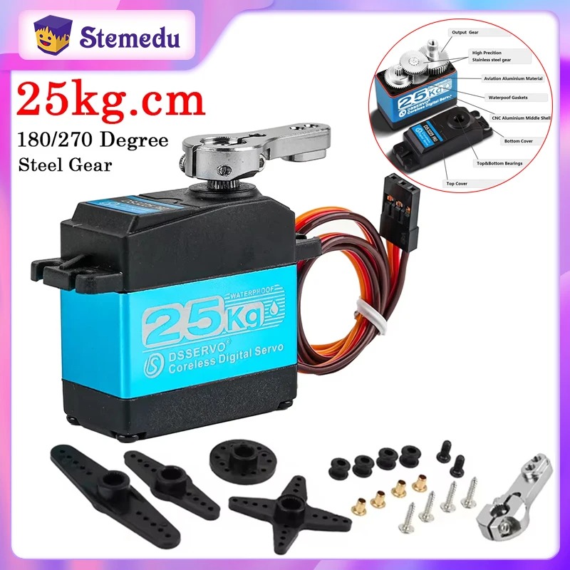 DS3225 Pro 25kg 코어리스 디지털 서보 RC - Robot Arm Motor 리뷰 및 가격