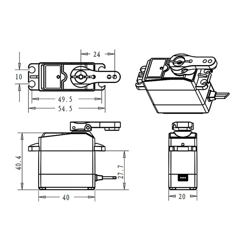 DS3225 Pro 25kg 코어리스 디지털 서보 RC - Robot Arm Motor 리뷰 및 가격