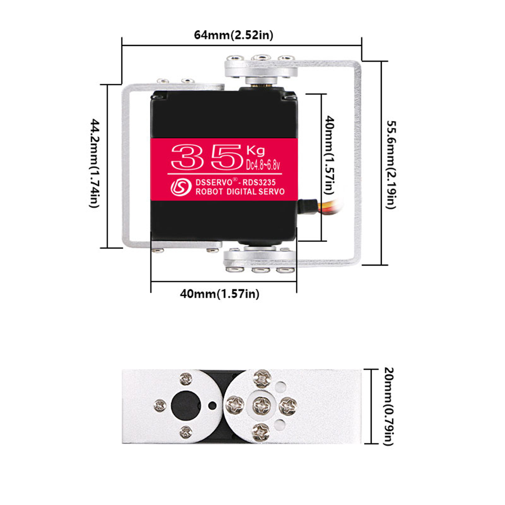 35KG 로봇 디지털 서보 4.8-6.8V 고 토크 메 - Robot Arm Motor 리뷰 및 가격