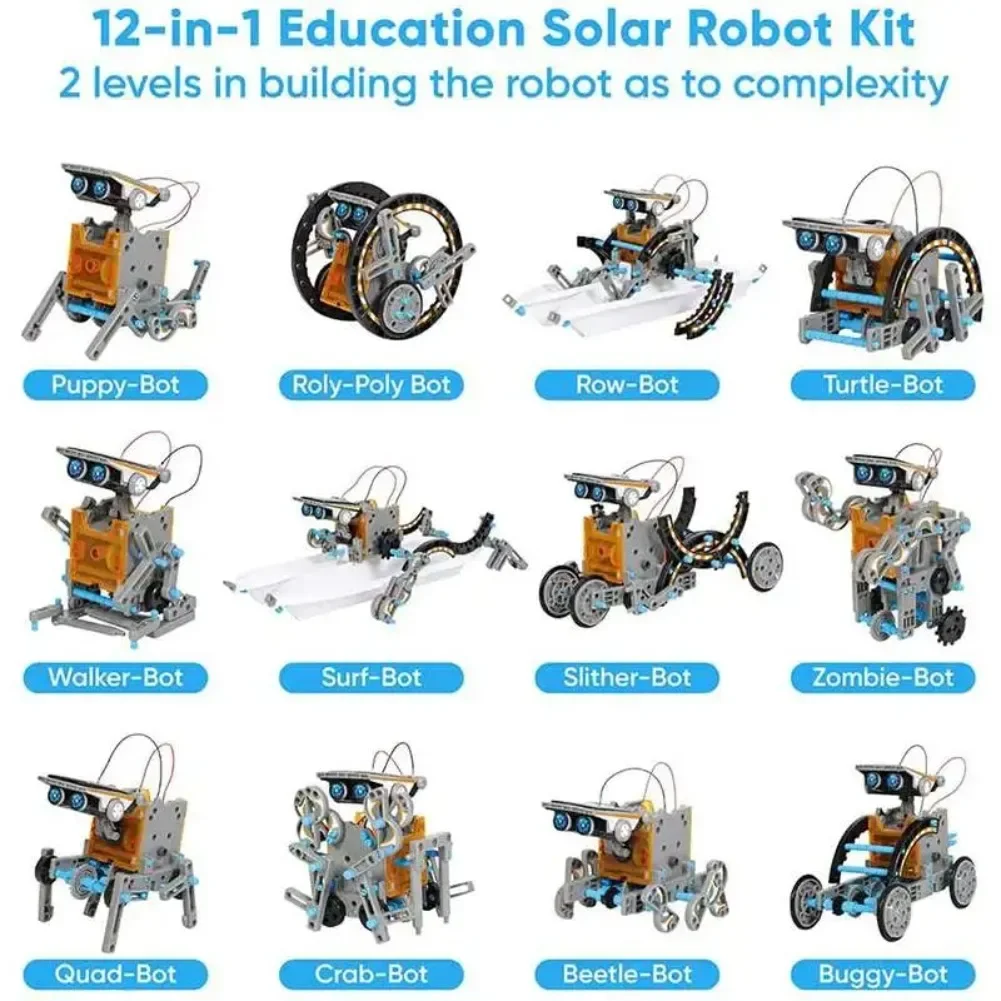 13 in 1 태양열 구동 로봇 과학 키트 DIY 빌딩 - Science Project Diy 리뷰 및 가격